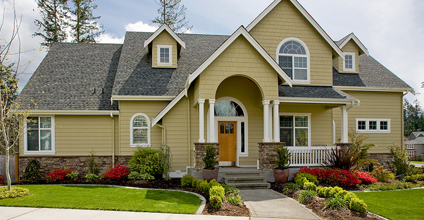 A Home protected with Homeowners insurance