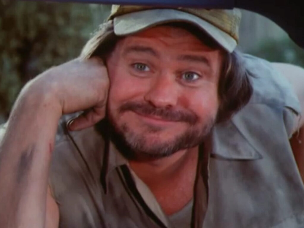 Ben Jones in a scene from the tv series The Dukes of Hazzard.