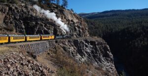 The Narrow Gauge Railroad and Museum offers one of the best train rides in the nation.
