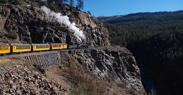 The Narrow Gauge Railroad and Museum offers one of the best train rides in the nation.