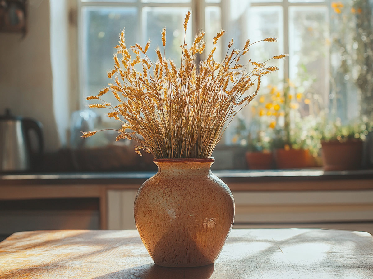 Try a Vase of Wheat Instead of Flowers