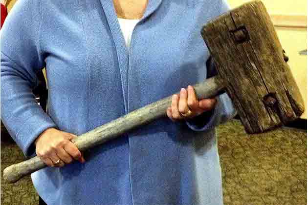 A Giant Wooden Mallet