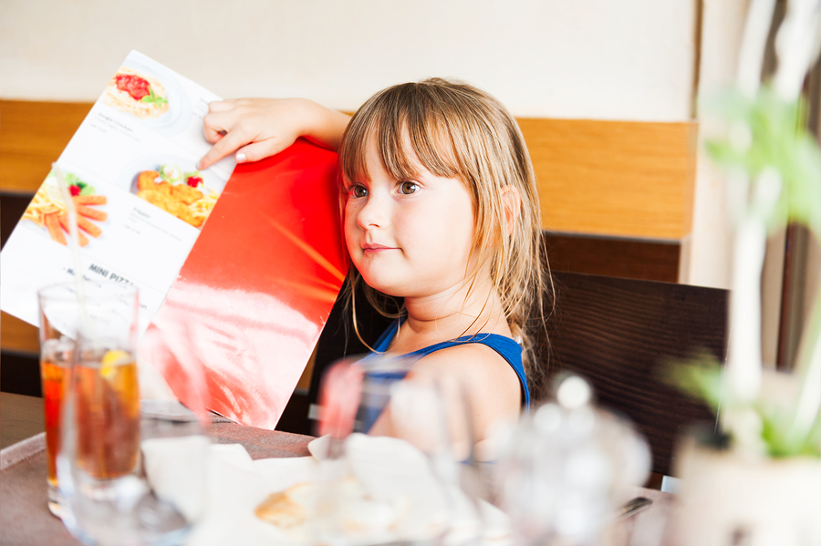 Ordering off the kids’ menu.