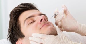 A patient is treated for trigeminal neuralgia