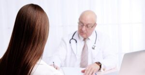 A doctor diagnoses Bells palsy