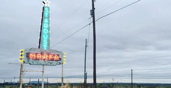 Marfa, Texas, is a city stuck in the 60s and full of peace and love.