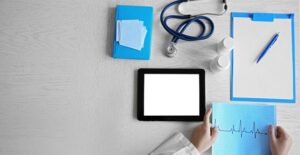 A doctors desk