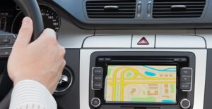 closeup of a navigation unit