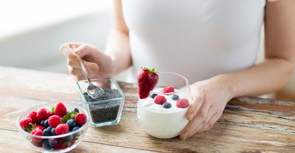 Some probiotic yogurt