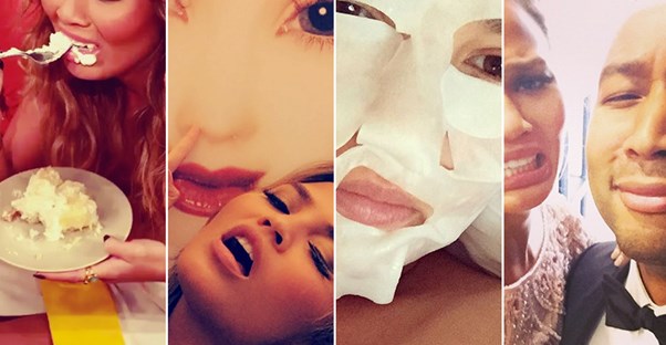 Chrissy Teigen acts a fool