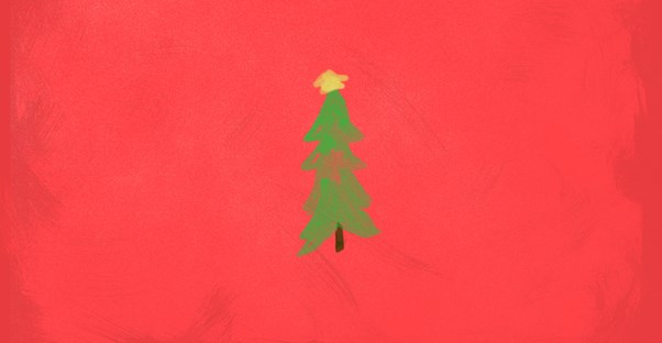 a minimalist christmas tree