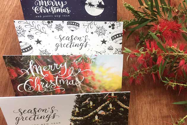 Showcase your Christmas cards.