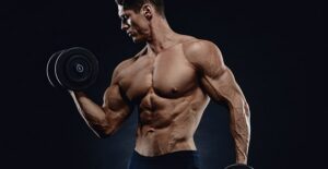 A bodybuilder of grosteque proportions