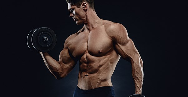 A bodybuilder of grosteque proportions