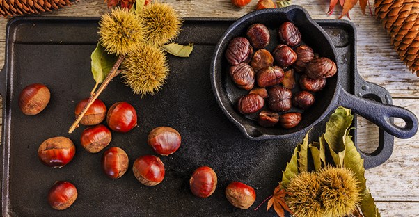 A smattering of delicious chestnuts