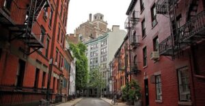 view of a street in new york