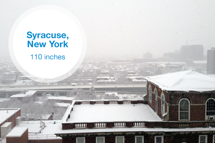 1. Syracuse, New York