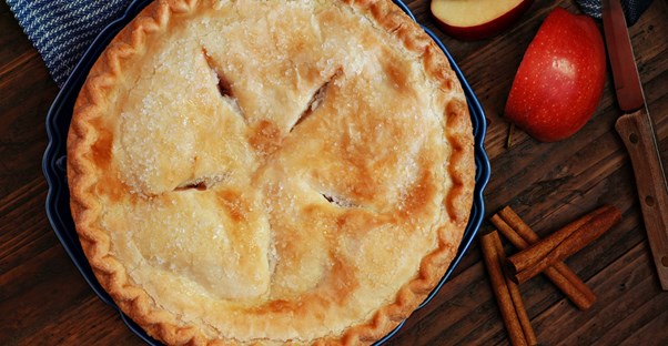 Top of apple pie