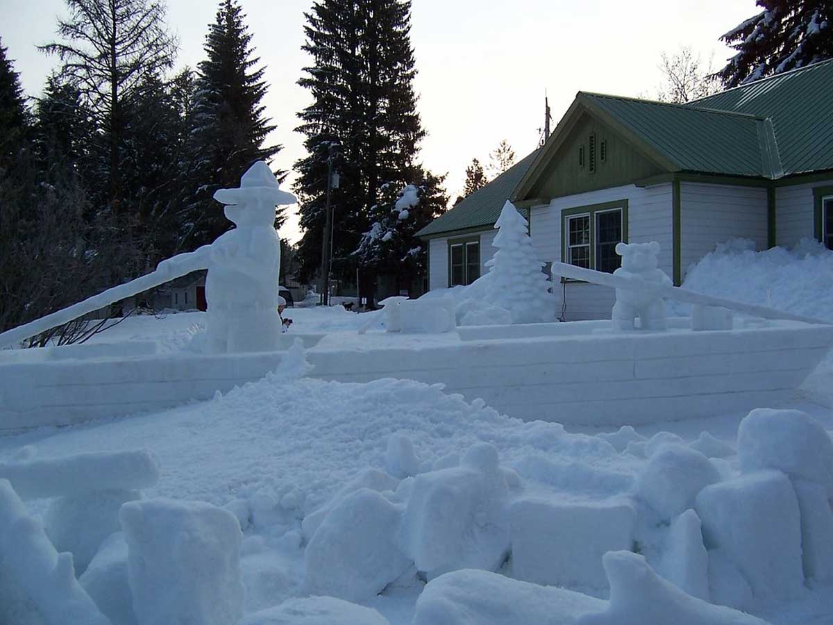 3. Snow Sculptures at the McCall Winter Carnival