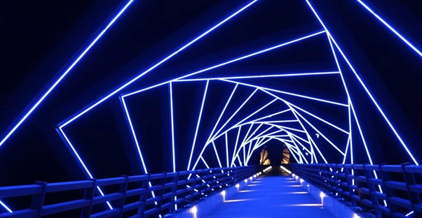 The High Trestle Trail in Iowa offers 25 miles of running through breathtaking views.