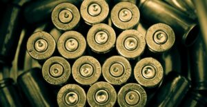 Several bullet standing on end