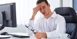 A hottie experiences a headache