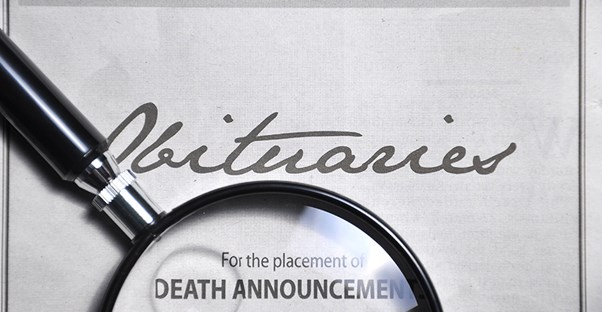 Newspaper obituary guidelines