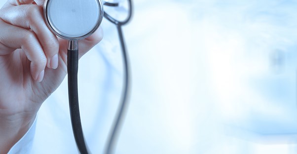 Doctor holding a stethoscope