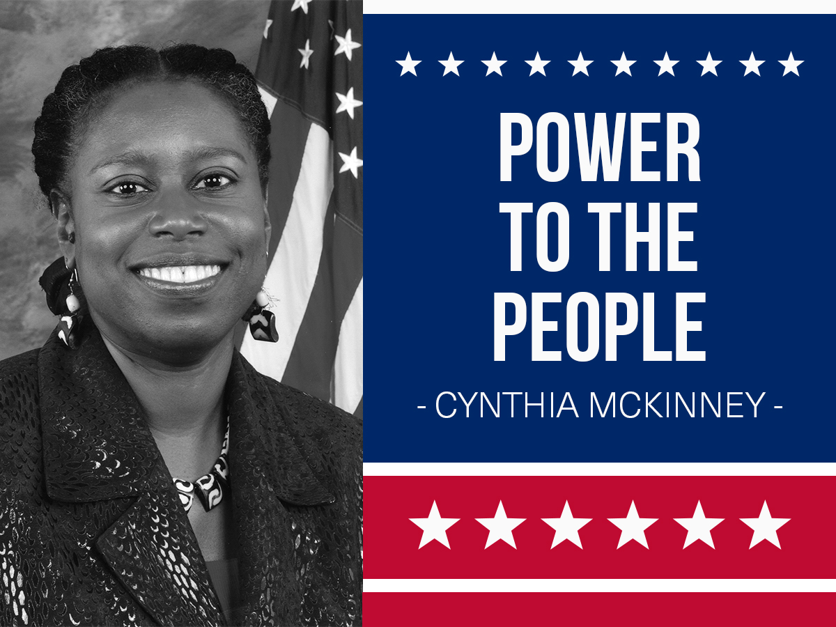 “Power to the people.”
