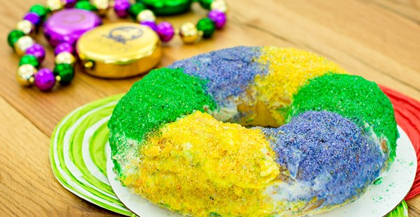 King Cake is a Mardi Gras favorite in Louisiana and the United States.