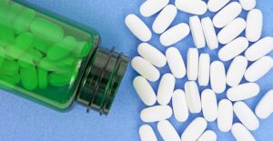 A bottle of multivitamins