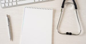 A doctor's desk