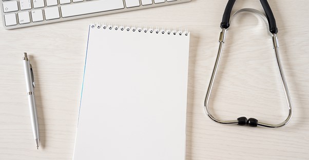 A doctor's desk