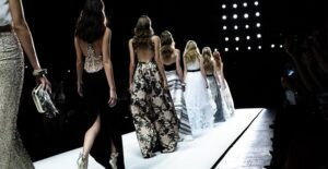 models on a new york fashion week runway