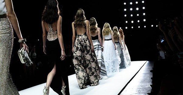 models on a new york fashion week runway