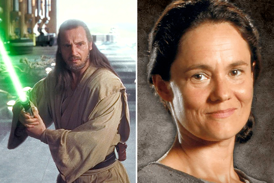 Qui-Gon Jinn and Shmi Skywalker