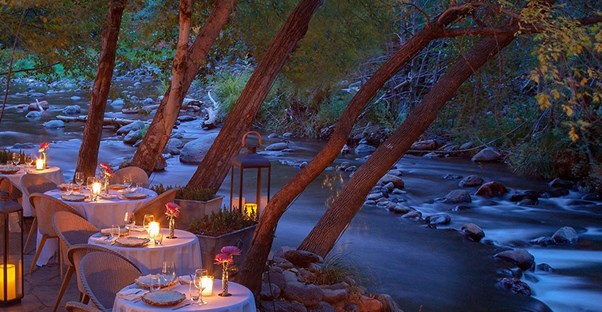 Cress on Oak Creek in Sedona, Arizona, is one of the most romantic restaurants in the nation.