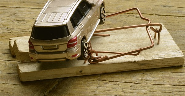 When you purchase a car from a shady dealer you get trapped