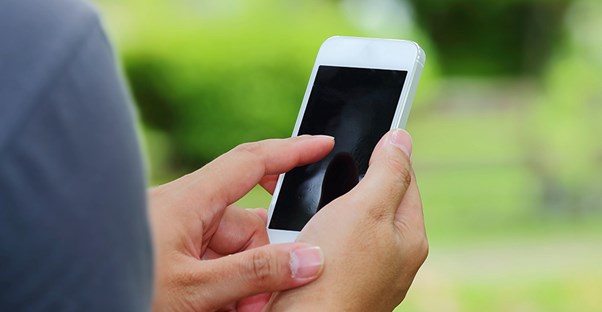 person holding cell phone