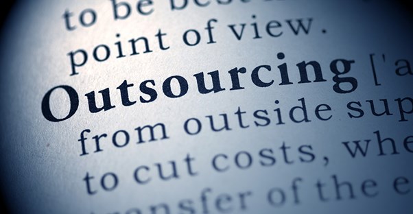 outsourcing bolded in text