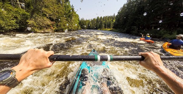 Outdoor lovers will have fun in the Allagash River in Maine.
