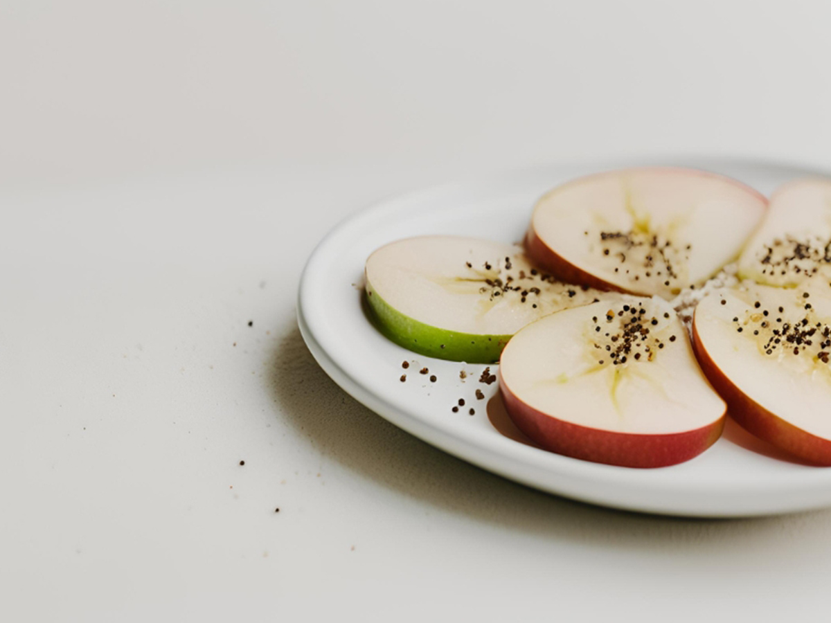 Salt and Pepper on Apples