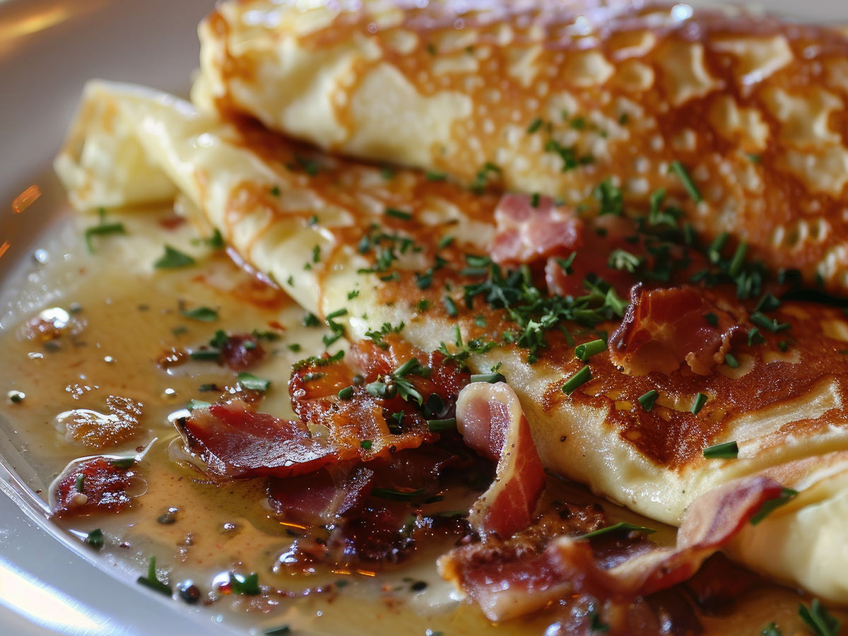 Crepes and Bacon
