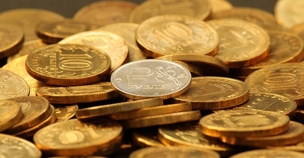 pile of gold and silver coins