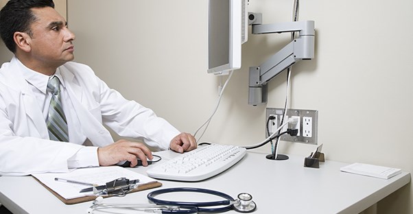 A doctor studies neuropathy