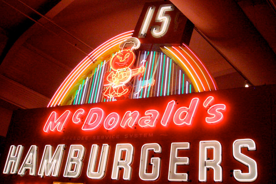 McDonald's Hamburger and Fries