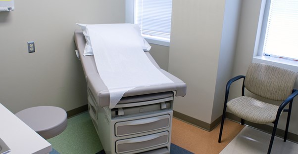A medical examination room