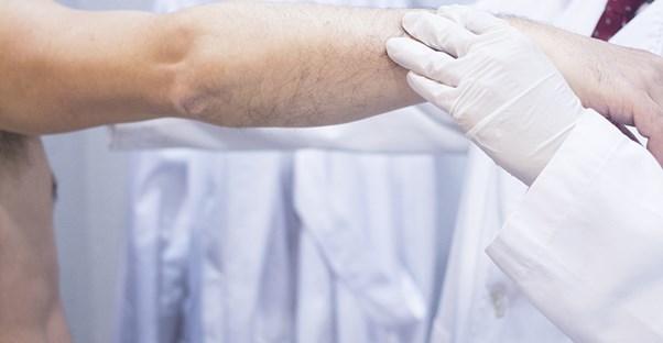 A patients elbow