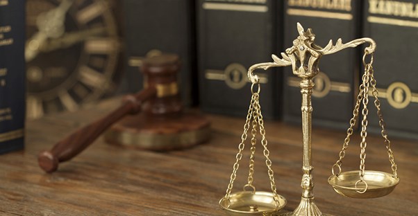 scales gavel and law books
