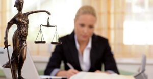 lawyer working on workplace harassment case